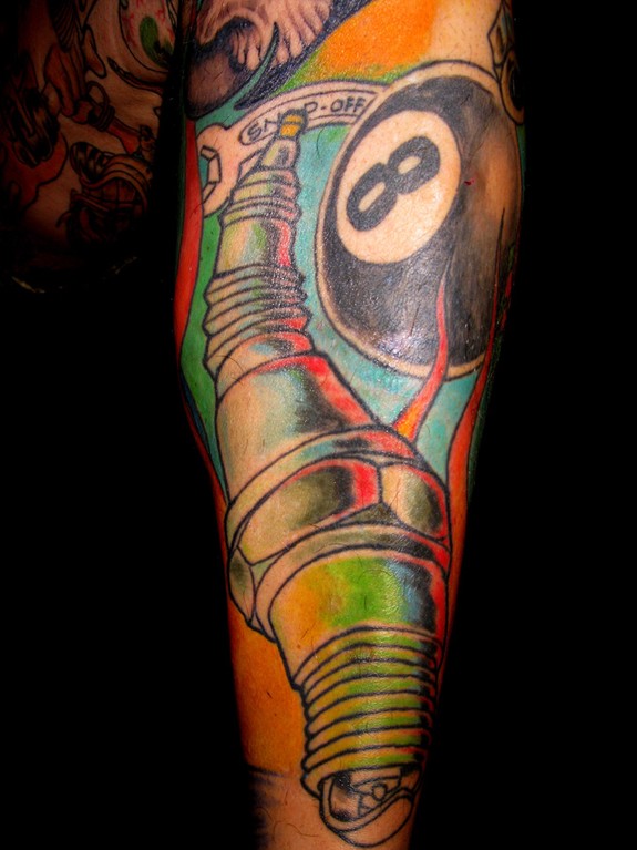 Spark Plug Tattoo by Asho Libre: TattooNOW